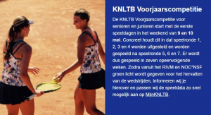 2020 KNLTB voorjaarscompetitie uitstel