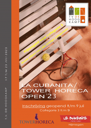 Poster La Cubanita Tower Horeca Open '23