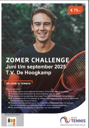 Poster Thijs zomer challenge
